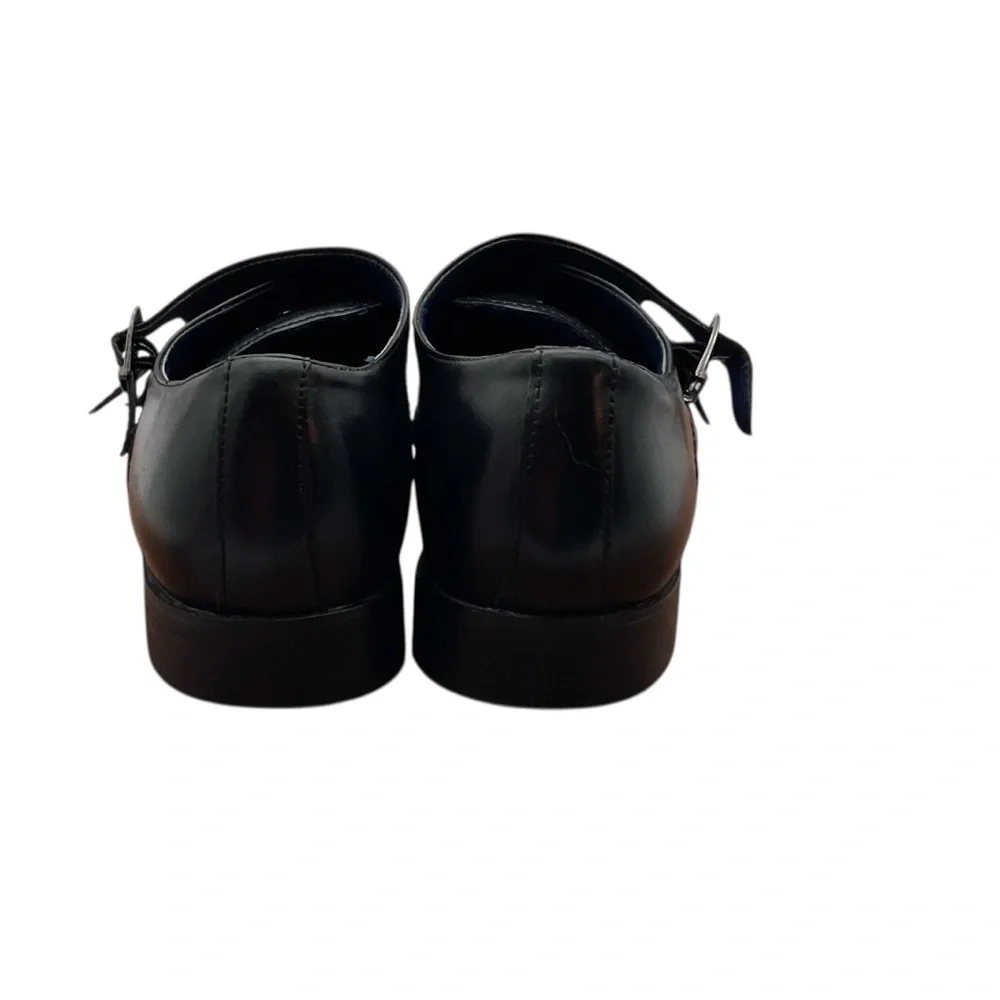 Bruno Marc Men's Classic leather Black Dress Shoes‎ 7.5
